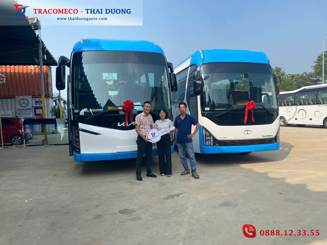 BÀN GIAO CẶP XE TRACOMECO VIP VỀ VỚI DOANH NGHIỆP VẬN TẢI